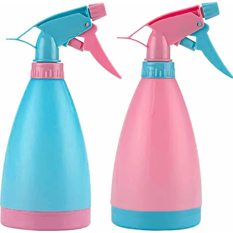 SHINING HOUSE Stück Gartensprühflasche, 500 ml Trigger-Sprühflasche, wasserdichte Sprühflasche zum Reinigen, für Gartenküche (blau-rosa) (1/5)