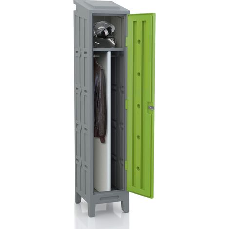PROVOST - Vestiaire industriel en PEHD vert - Armoire de rangement salissante pour environnement humide et agroalimentaire