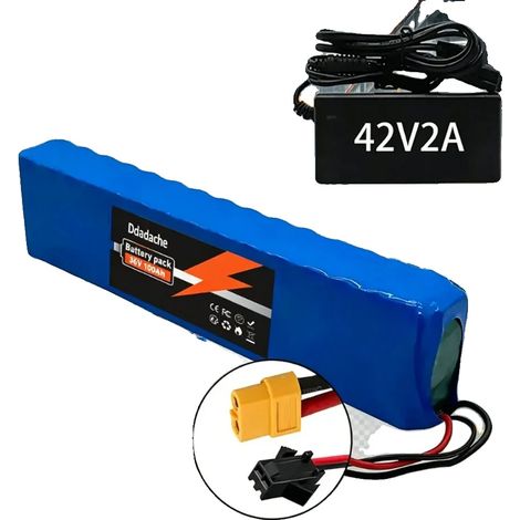 Batería de iones de litio, capacidad de 100000 mAh, BMS inteligente, cargador XT60-SM, 36 V (1/2)