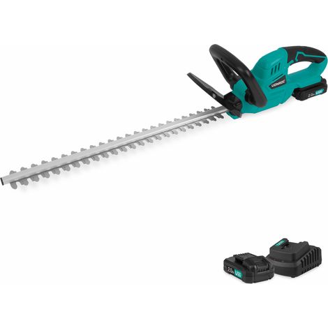 VONROC Akku-Heckenschere 20V – Schnittlänge 520mm – Schnittbreite 14mm – Inkl. 2x 2.0Ah Akkus und Ladegerät