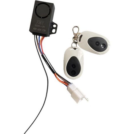Bocina para vehículos eléctricos, de dos y tres ruedas, accesorios para automóviles y motocicletas, 48/60 V, color blanco. (1/2)