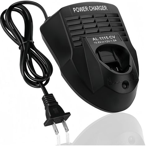 Caricabatterie per batteria agli ioni di litio AL1115CV 10,8 V 12 V 1,5 A per trapano/avvitatore agli ioni di litio Bosch, compatibile con BAT411 BAT412A, con indicatore LED. (1/5)
