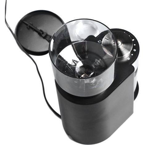 Moulin à café électrique noir à meules automatiques, 25 réglages de mouture, grande capacité, prise CN 220 V (1/5)