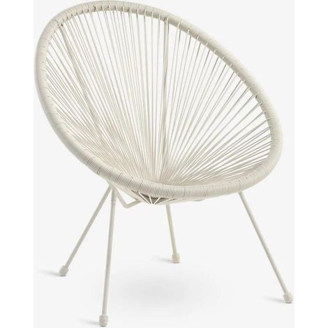 ORION91oficial® - Sillón Hawái de Exterior Acero y Ratán Sintético Color Arena Exterior Jardín Ancho 74 x Alto 84 x Fondo 85 cm - spaziORION91 - Unidad (1/5)