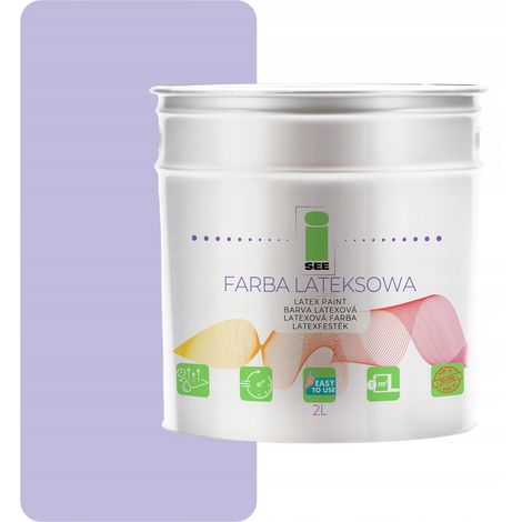 PITTURA MURALE IN LATTICE PER INTERNI LILLA VIOLA 2L POLONIA (1/5)
