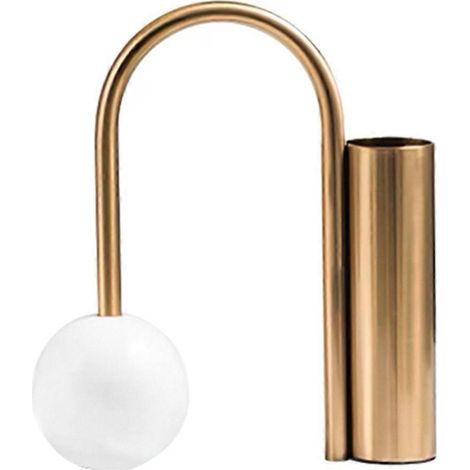 Vase en fer forgédécoration artisanale pour salon ou chambrecomposition floraleoracier inoxydable doré (1/5)
