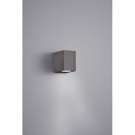 Trio TIBER aplique de pared exterior antracita LED 10 cm (1/2)