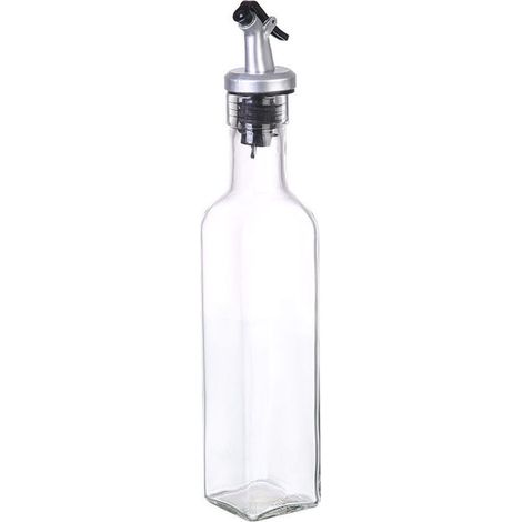 Bottiglia per olio d'oliva da 250 ml, versatore per dispenser di olio d'oliva, olio d'oliva, aceto e altri liquidi - Set versatore per olio d'oliva 3 in 1 -Crezuo