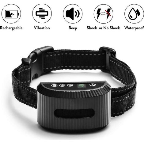 Antibellhalsband für Hunde, automatisches Halsband mit 7 Empfindlichkeitsstufen (1/5)
