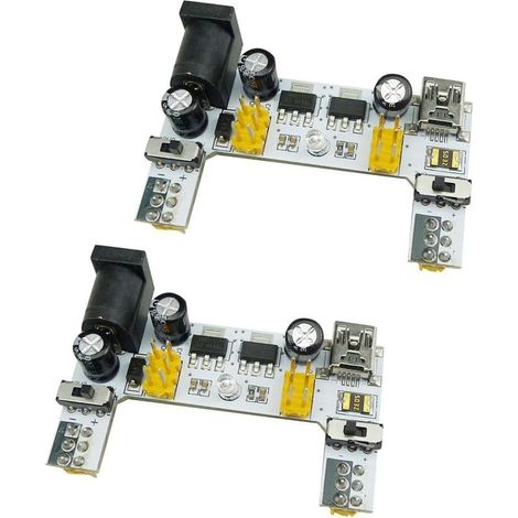 2PCS 2 canaux Planche à Pain Power Supply Module Compatible 3.3V 5V Module de Puissance (1/5)
