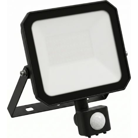 Projecteur LED Extérieur avec Détecteur 50W CCT IP65 Noir - 110 deg - Switch 3000-4000-6500K (1/5)