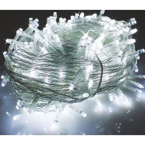 Catena luci 192led 8m bianco caldo ip54 giocoplast - 143 10911