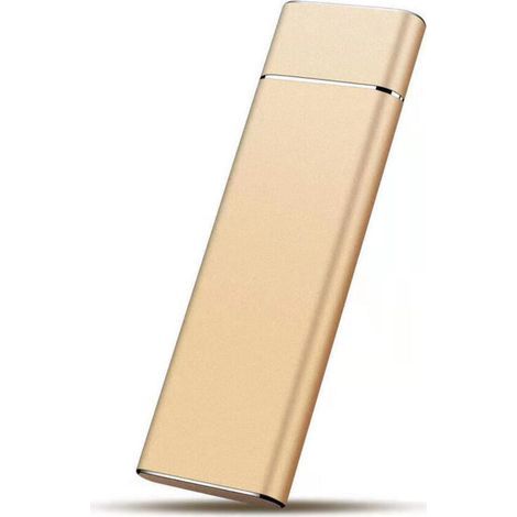Disco rigido esterno SSD portatile ad alta velocità, da 64 GB a 1 TB, colore oro, accessori per computer. (1/3)
