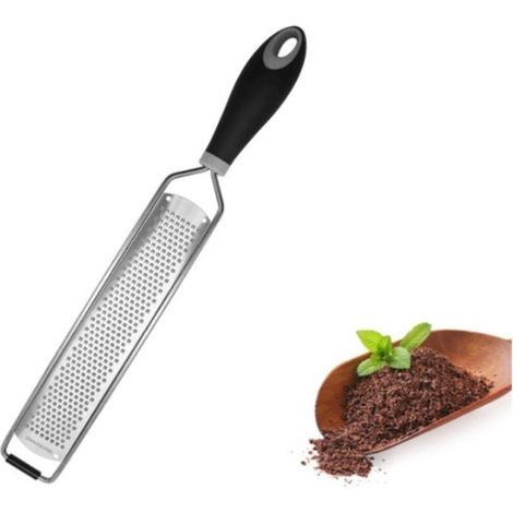 Agrumes & Râpe à Fromage Manuelle - Parmesan, Citron, Gingembre, Ail, Noix de Muscade, Chocolat - Lame Acier Inoxydable – Nettoyable au lave-vaisselle-noir (1/4)