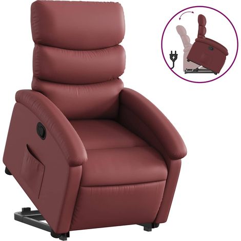 Maison Exclusive - Fauteuil inclinable Rouge bordeaux Similicuir (1/5)