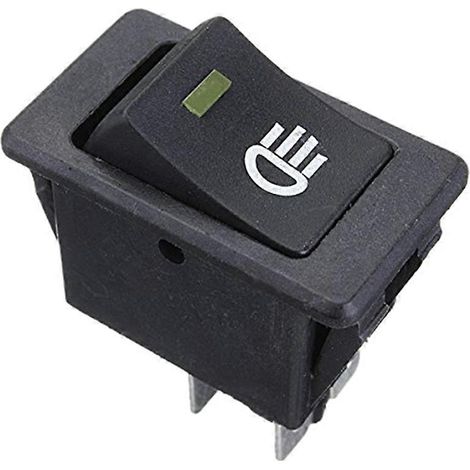 Phares antibrouillard universels 12 V avec interrupteur à bascule et lampe LED jaune pour voiture (1/5)