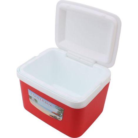 Tragbare 5-Liter-Kühlbox zur Aufbewahrung von Insulin, für Zuhause, Camping, als Lebensmittelkühlbox, Rot (1/5)
