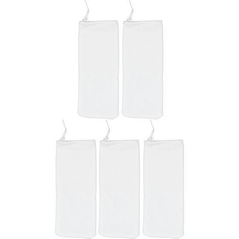 Lot de 5 sacs filtrants pour aquarium, séparation eau/sec, haute densité, en filet. (1/5)