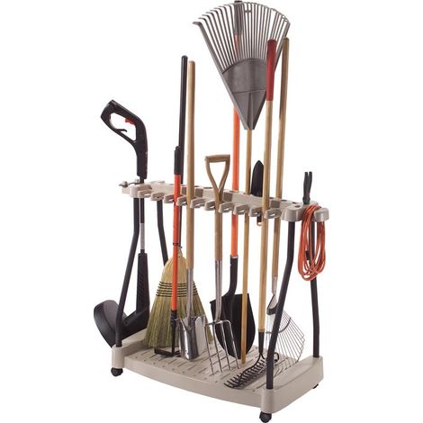 Suncast Garden Tool Rack With Wheels (1/5)