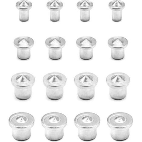 16PCS Centreurs pour Chevilles Bois, Outil de Guide de Percage en Acier Inoxydable, 6/8/10/12 mm (1/4)
