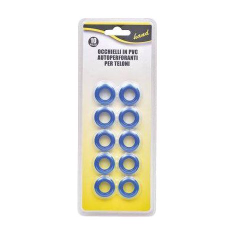 OCCHIELLO PLASTICA HAND - FORO MM 11 CF=PZ 10 - 6 confezione