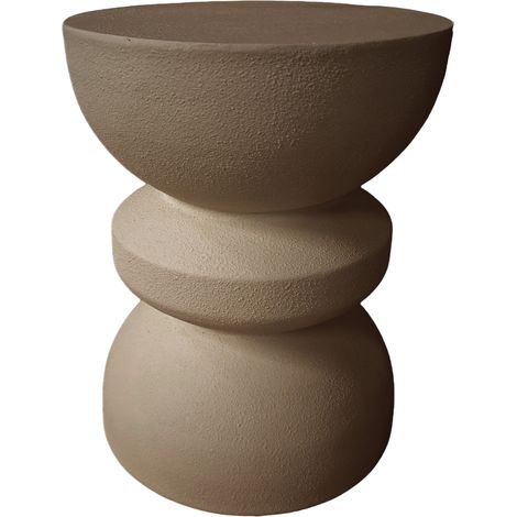 Mesa de Centro Moderna Rebecca Mobili Dovar 44,5x35x35 cm MGO Mocha