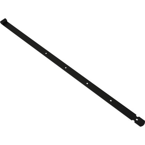Ladenband schwarz 120 cm gerade Halbmond - pro Stück