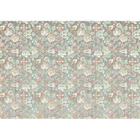 Papier peint panoramique romantique Fleurs d'Océan (1/4)