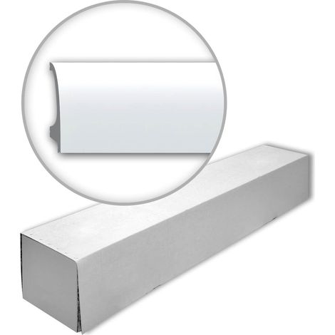 Profhome 653701-box 1 Scatola 14 pezzi Battiscopa Zoccolino design classico senza tempo  28 m