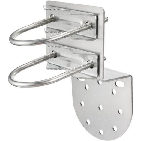 Support Mural Antenne Fixation Mât Antenne Antirouille Accessoires Matériels pour Extérieur Maison Support de Poteau d'antenne Kits de Montage (1/5)