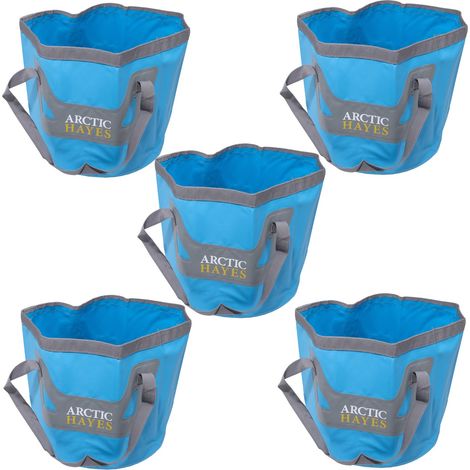 5x Arctic Hayes CWB20L Collapsible Compact Space Saving Folding 20 Litre Bucket (1/5)