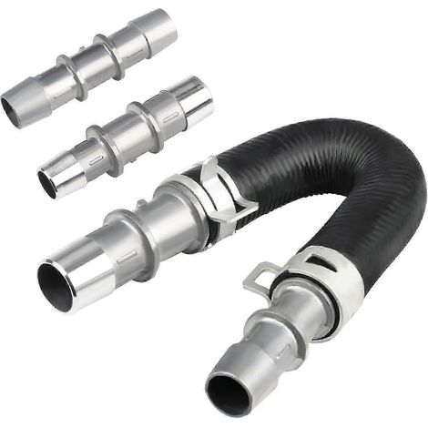 Kit de dérivation du radiateur de chauffage moteur, tuyaux de 5/8" et 3/4" avec raccords en aluminium, compatible avec la plupart des tuyaux de chauffage courants. (1/4)