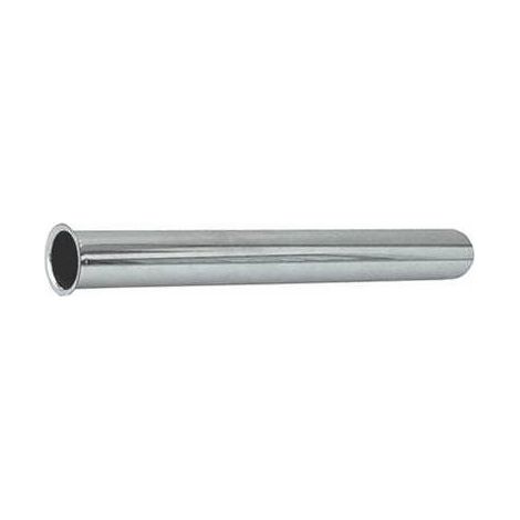 TUYAU D'ÉVACUATION DROIT 25 CM AVEC BRIDE SANS ROSACE  TYPE LUX Dimensions : diamètre 26 mm
