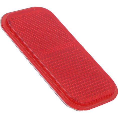 Panneau de garniture rectangulaire rouge adhésif de sécurité nocturne pour automobiles et motos (1/5)