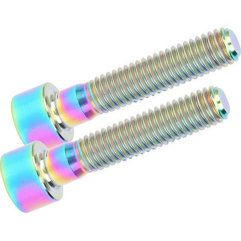 2 pièces Boulons de Potence M6x30mm pour VTT et Vélo de Route, Vis de Cale de Direction Coloris Éclatant (1/5)