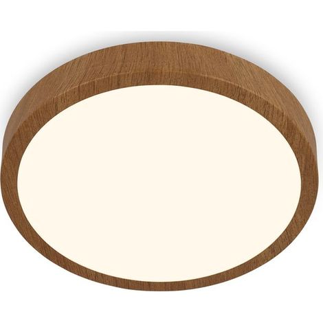 LED Aufbaustrahler 16W LED Panel Warmweiß 3000K holzfarben Metallrahmen 2000lm