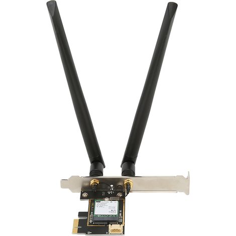 Carte WiFi 6E PCIe AX210NGW avec Bluetooth 5.2, Antennes Triple Bande 2.4/5/6 GHz, Compatible Windows 10/11, MU-MIMO, 5374 Mbps (1/5)