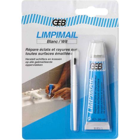 GEB – Pâte de rénovation Limpimail blanche tube 20 ml – Pour surfaces lisses – Application facile – Finition durable