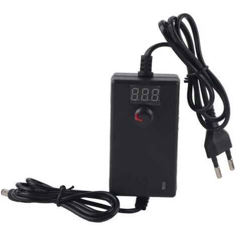 Adaptateur d'alimentation réglable à tension d'affichage numérique LED 24W 9-24V (1/5)