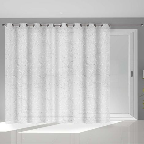Voile à oeillets baie vitrée 280x250 cm OSAKA, par Soleil d'Ocre (1/2)