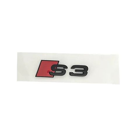(S3 Petit) - Noir brillant 273 mm x 192 mm - Accessoires de style automobile : capot, calandre avant, emblème arrière, autocollants, compatibles avec Audi S3 2010-2020 (1/2)