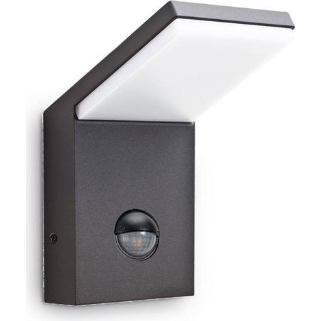 Ideal Lux Style - Applique Murale Extérieure LED 1 Lumière Anthracite IP54