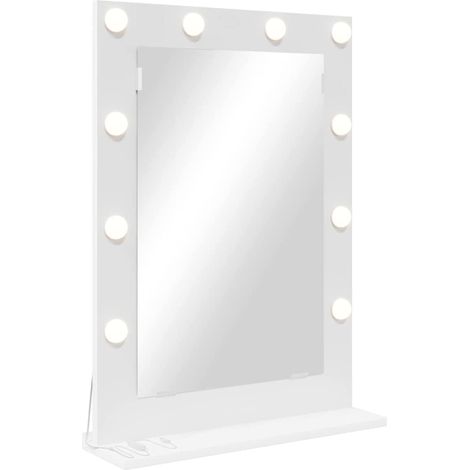 Vanity Mirror White 70 x 50 x 18 cm Engineered wood and glass vidaXL (1/5)