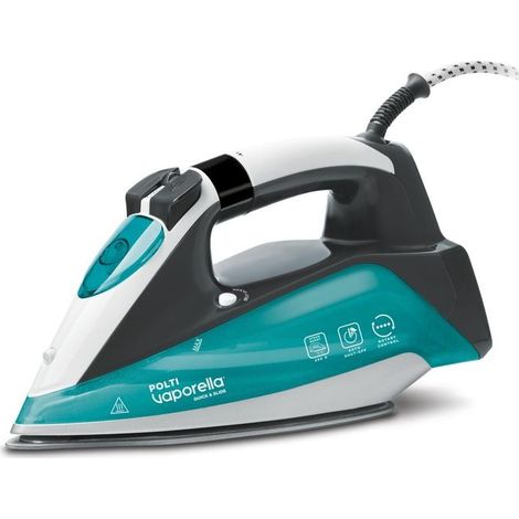 Polti Vaporella Quick & Slide QS220 Dampfbügeleisen Aluminium-Sockelplatte 2400 W Grün, Weiß (1/2)