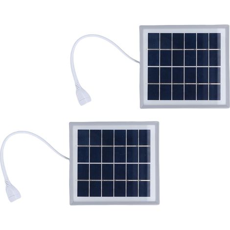 Ortviai Panneau Solaire Portable 5 W avec Support Arrière – 2 Pièces pour Smartphone, MP3, MP4 – Silicium Monocristallin