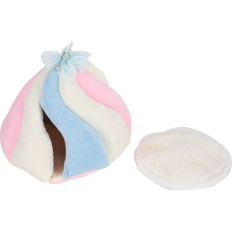 Joli petit nid en coton pour animaux de compagnie, hamac coloré et confortable pour Hamster, maison suspendue avec crochet (1/5)
