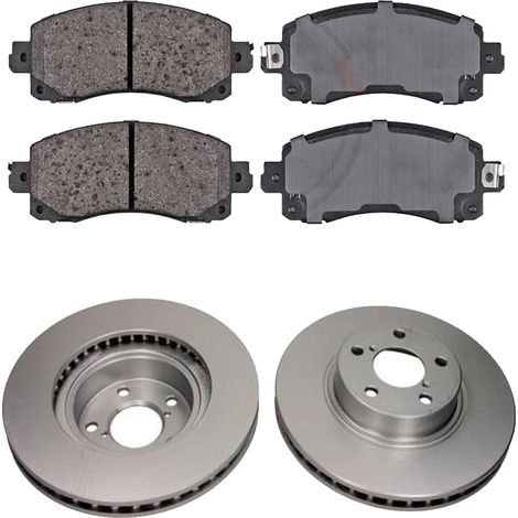KIT FRENI ANTERIORI compatibile con SUBARU FORESTER (SK) - DISCHI + PASTIGLIE OEM: P 78 028 / BDS1661 , BDS1861 /SOSTITUZIONE DIRETTA/BASSA POLVERE/SILENZIOSO (1/5)