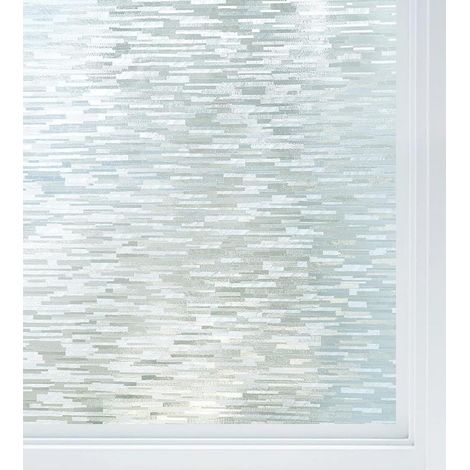 Film Ventana - Anti UV - Opaco Estático Reutilizable - 44,5 x 200 cm - Para Oficina Casa Baño Dormitorio Cocina (1/5)