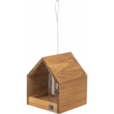 natura Futterhaus z.Aufhängen Silo Kiefer 20x24x20cm braun
