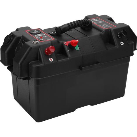 Boîtier de batterie multifonction avec prises USB et voltmètre pour la recharge en extérieur dans une voiture (1/5)
